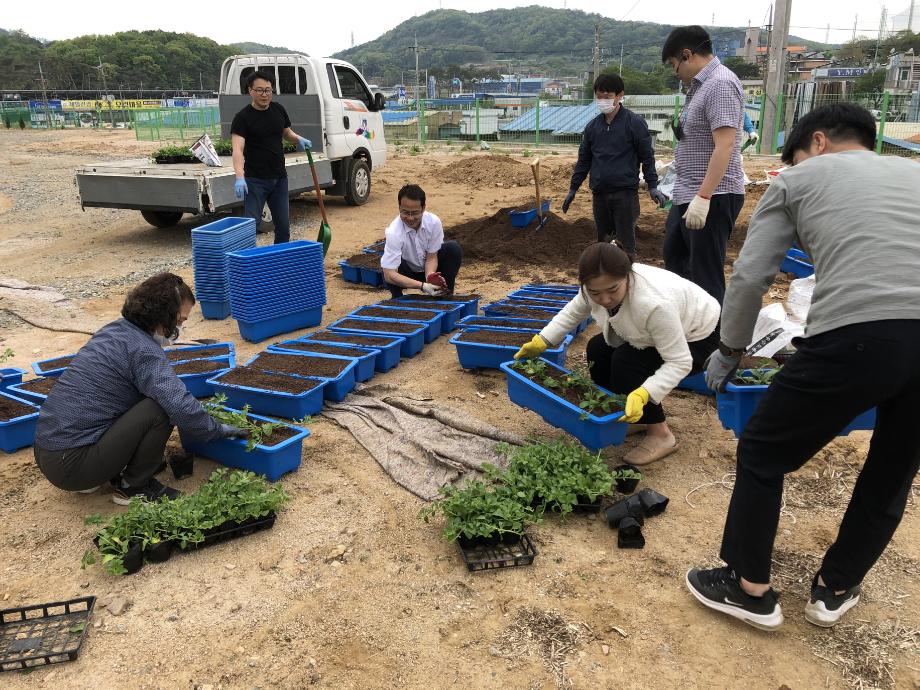 홍성군농업기술센터, 4-H 학생들에게 원예 교육 활동 지원 이미지