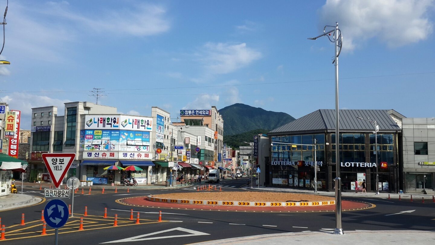 홍성군, 광천오거리 회전교차로 설치완료 이미지