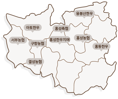 홍성군 지도